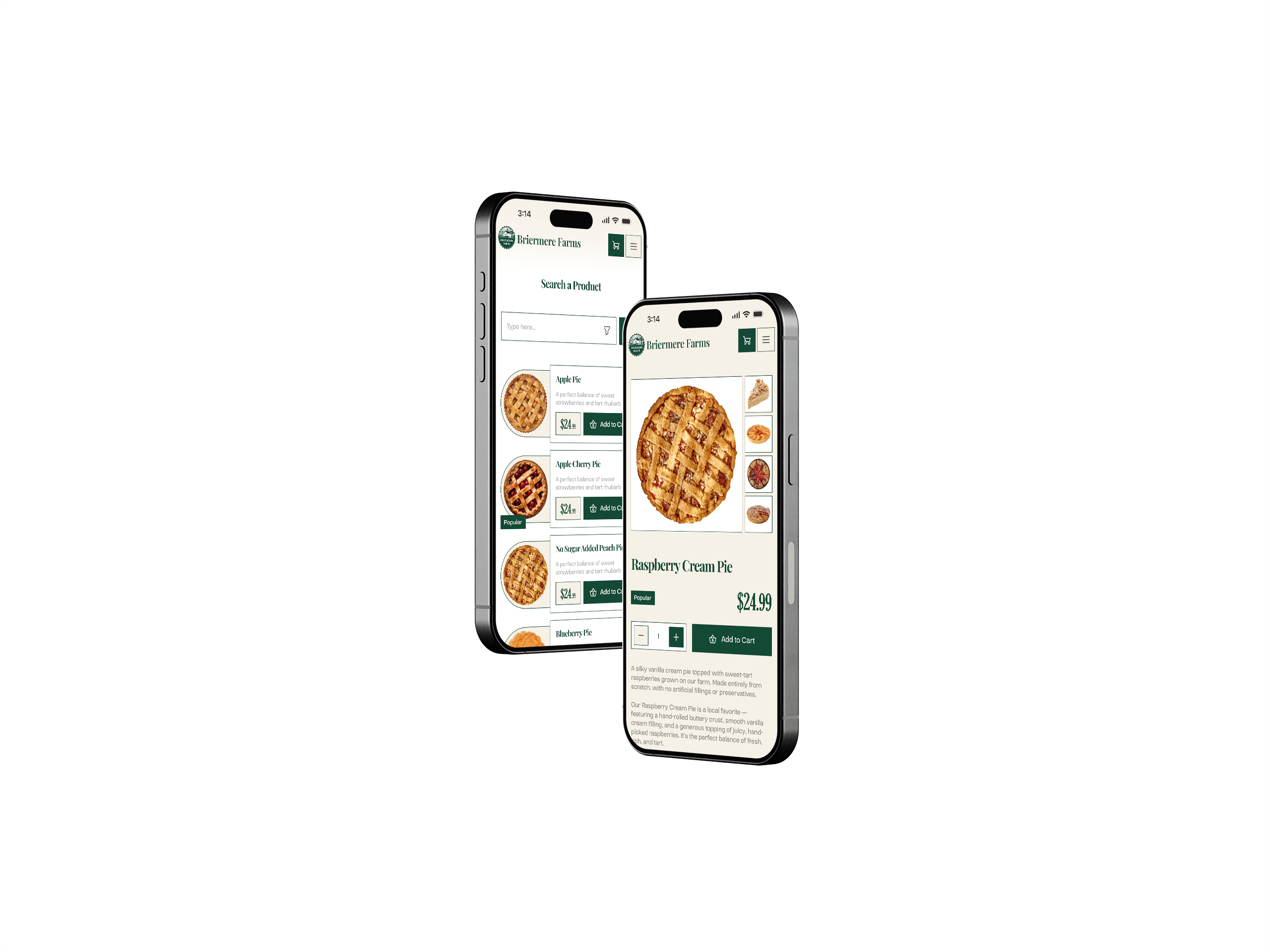 Case study app screenshot