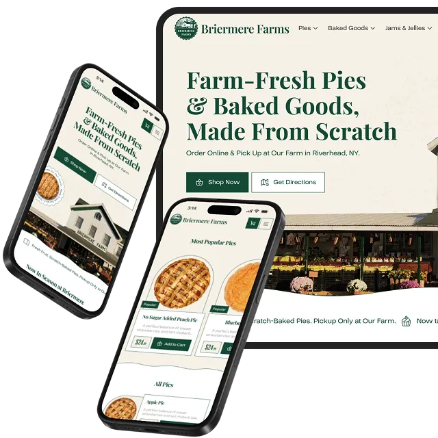 Bringing a Beloved Farm & Bakery Online background