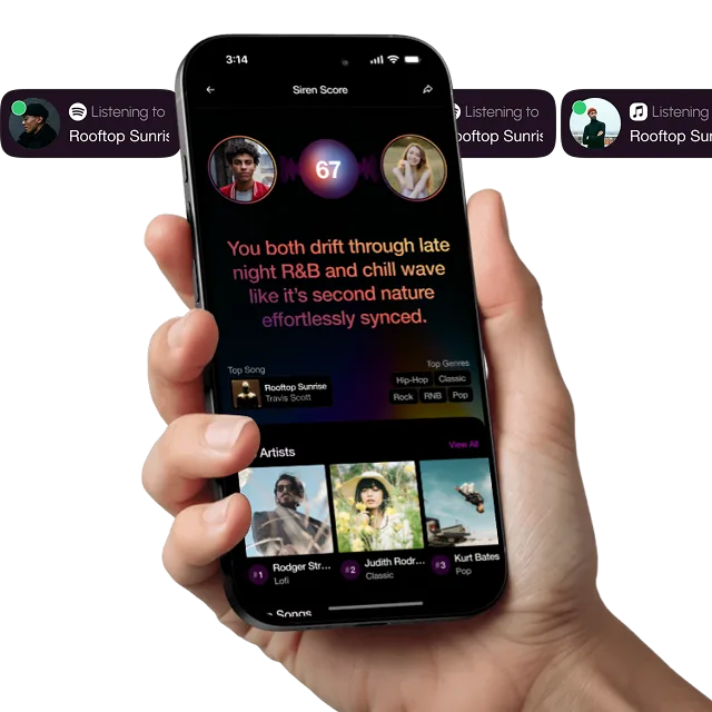 Redefining Social Music Discovery background